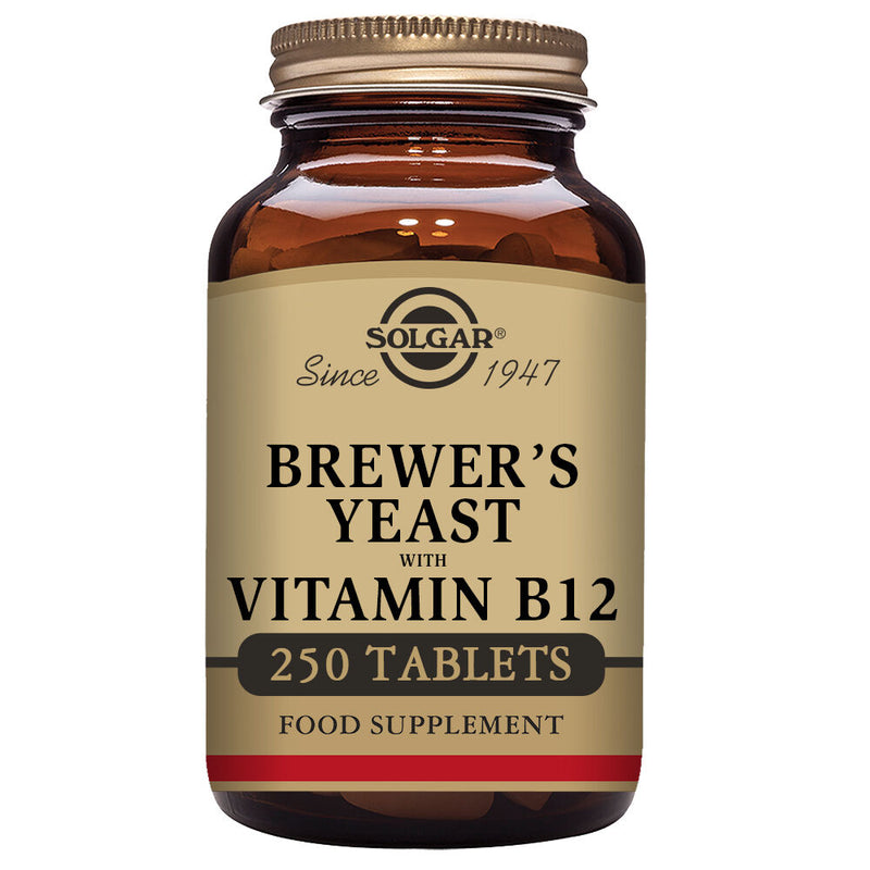 Levadura de Cerveza con Vitamina B12 Solgar (250 comprimidos)