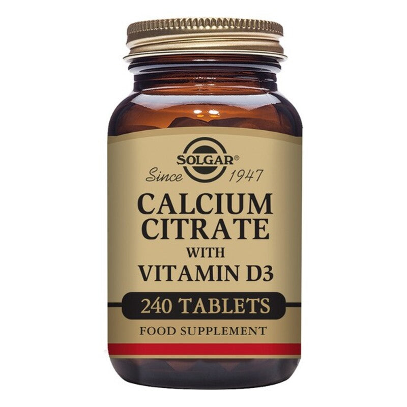 Citrate de calcium avec de la vitamine D3 solgar 1000 mg