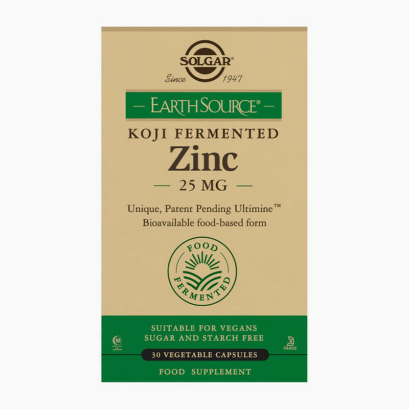 Zink Koji Fermented 25 mg Solgar 30 Kapseln 25 mg