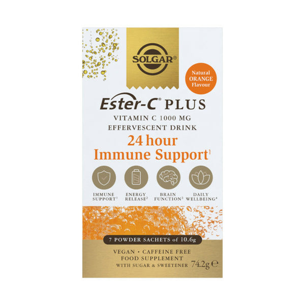 Ester-C Plus Vitamina C 1000 MG Solgar Effervescente 7 Buste