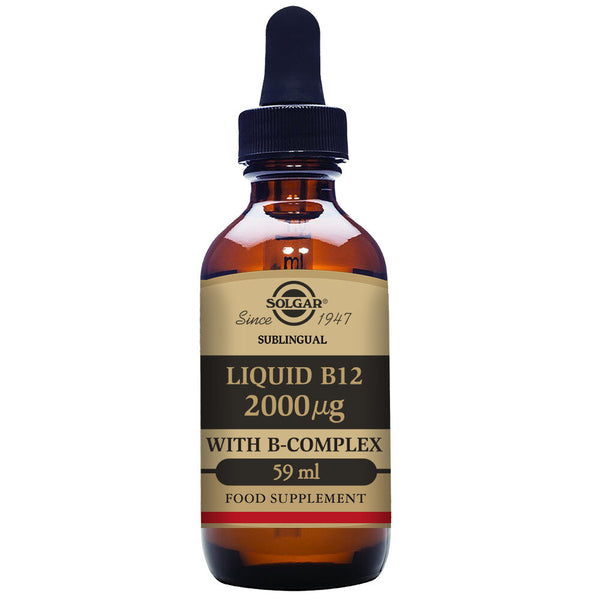 Vitamine B 12 liquide avec solgar B-complexe