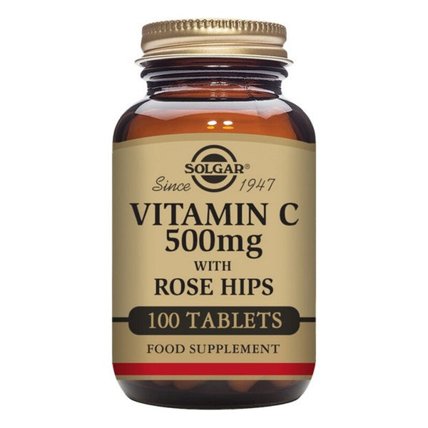 Rose Hips C Vitamin C mit Hagebutte Solgar 500 mg (100 Tabletten)