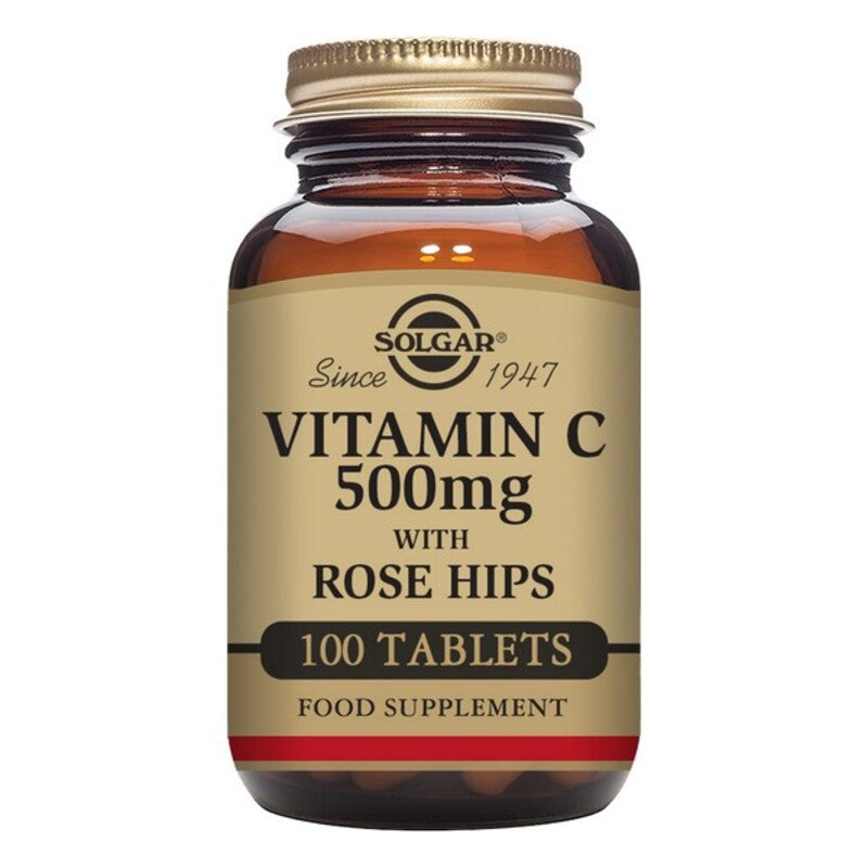 Rose Hips C Vitamine C avec Solgar Rose Hip 500 mg (100 comprimés)