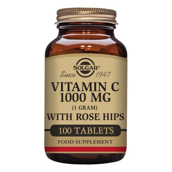 Rose Hips + Vitamine C avec Solgar Rose Hip 1000 mg