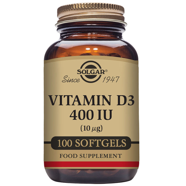 Vitamine D3 Solgar 400 IU (100 capsules)