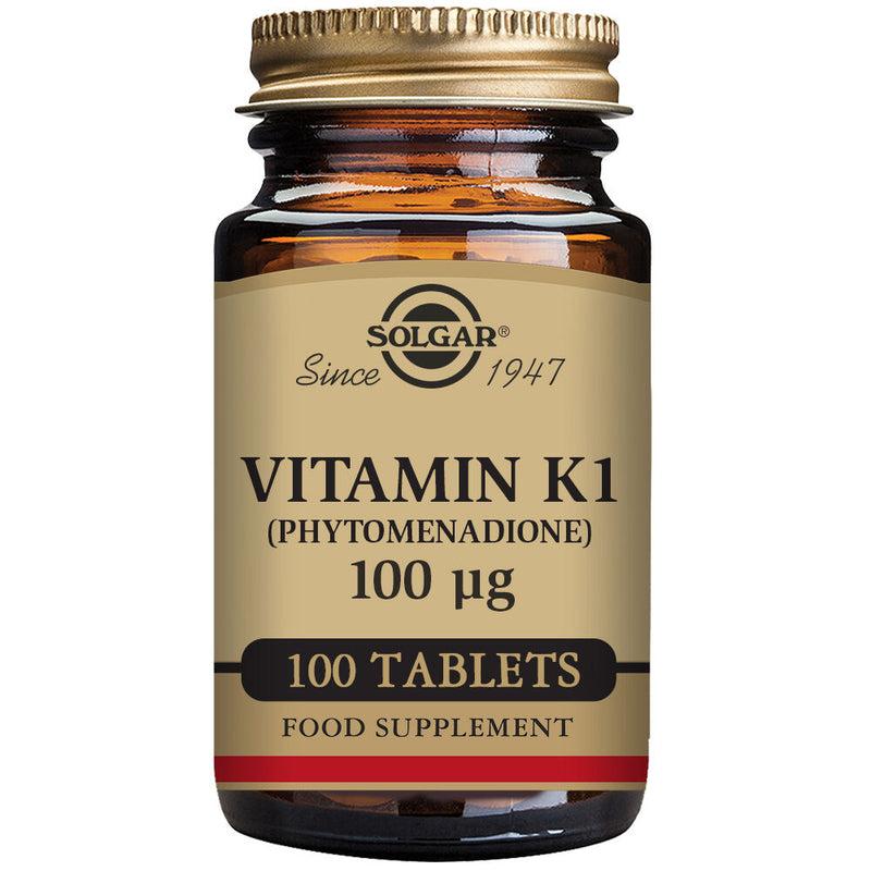 Vitamine K1 (Phytonadione) Solgar 100 mcg (100 comprimés)