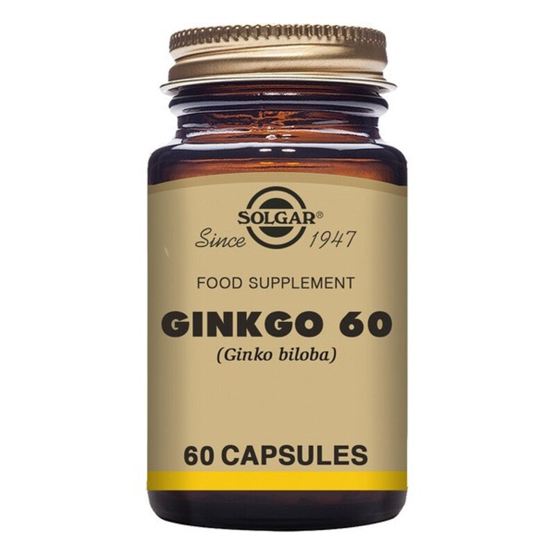 Ginkgo 60 (Ginkgo biloba) Solgar 60 mg (60 Capsule)