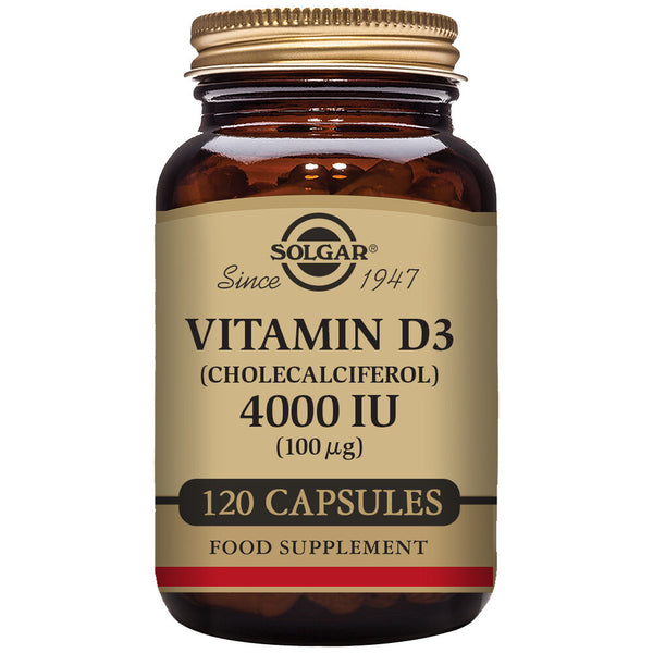 Vitamine D3 (cholécalciférol) Solgar 4000 IU