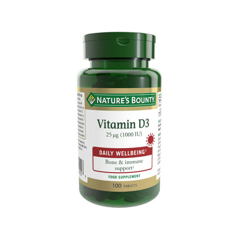 Vitamina D3 25 mcg (1000 UI) Nature's Bounty 100 compresse