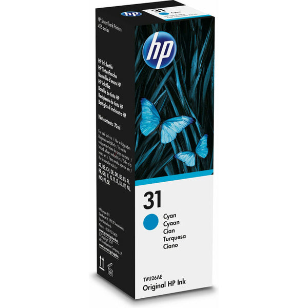 Encre pour recharger les cartouches cyan HP 31