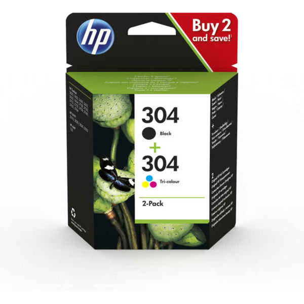 Cartucho de tinta original HP 304 Multicolor Black