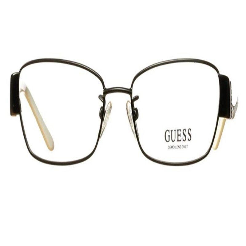 Montatura per Occhiali Donna Guess GU2262-BLKWHT-52 Bianco Nero (ø 52 mm)