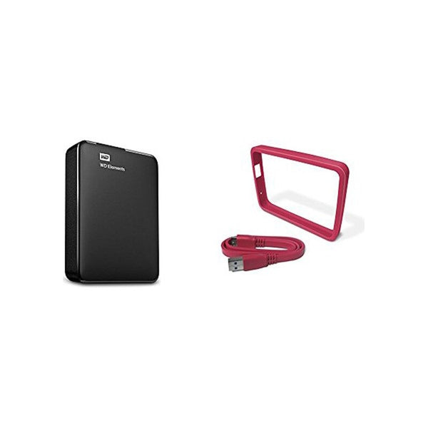 Disque dur externe occidental numérique wd éléments 4 tb hdd usb 3.0 noir