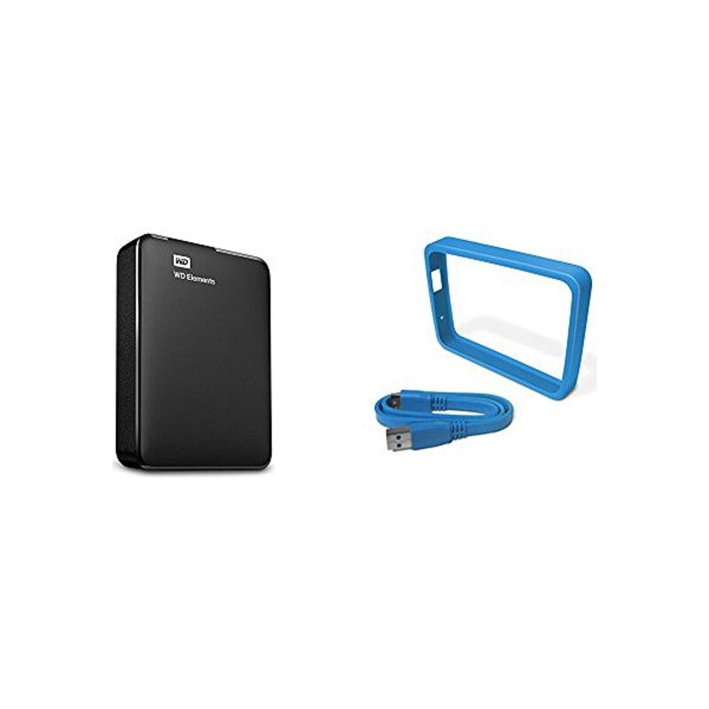 Disque dur externe occidental numérique wd éléments 4 tb hdd usb 3.0 noir