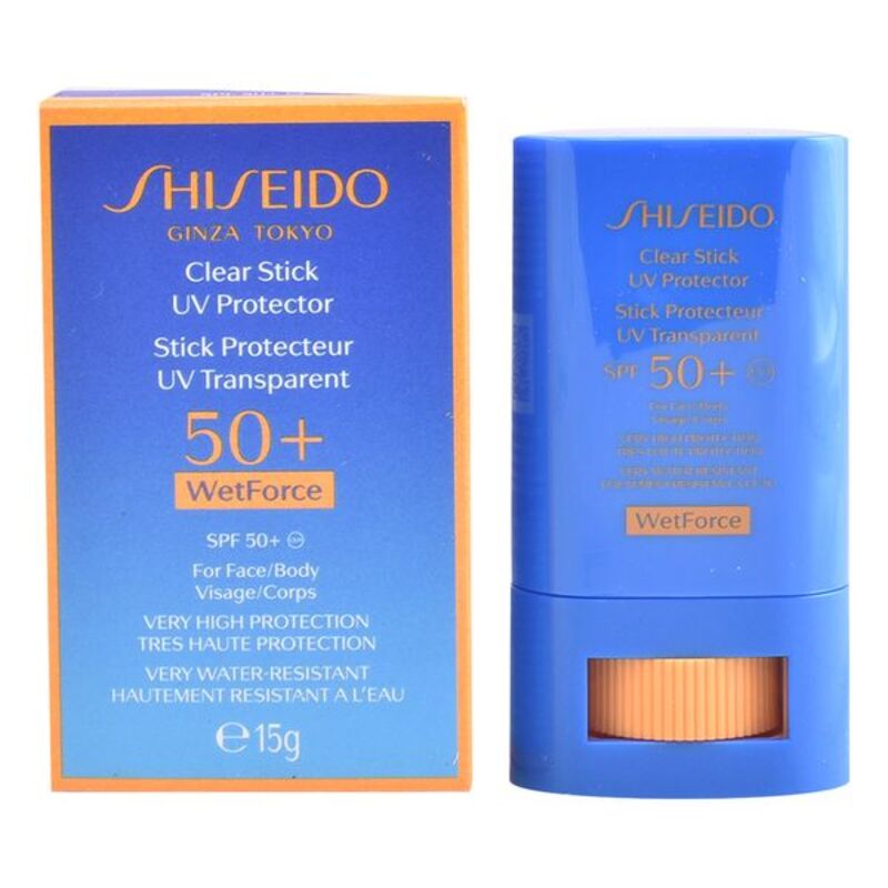 Sun Block Sun Clear Stick Shiseido Spf 50 (15 ml) 50+ (15 ml) (15 g)