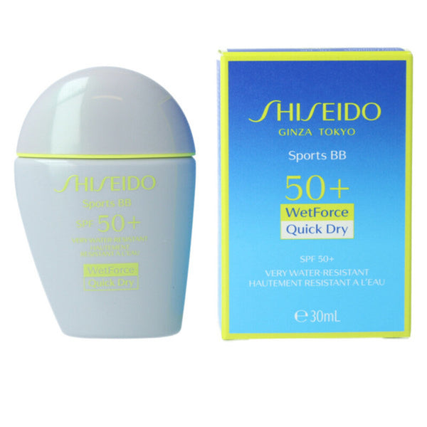 Protezione Solare Colorata Shiseido Sports BB SPF50+ Scuro (30 ml)