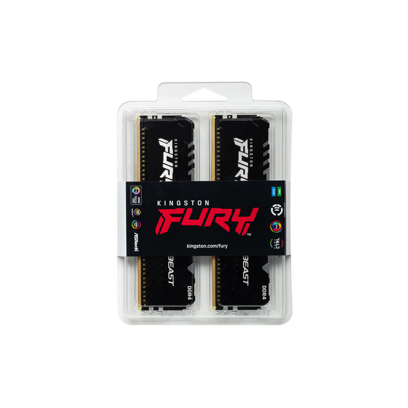 Ram Memory Kingston Fury Beast KF432C16BB1AK2/32 32 GB DDR4 3200 MHz CL16 32 GB RGB