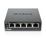 D-Link DES-105 LAN Black Table Router