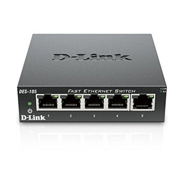 D-Link DES-105 LAN Black Table Router