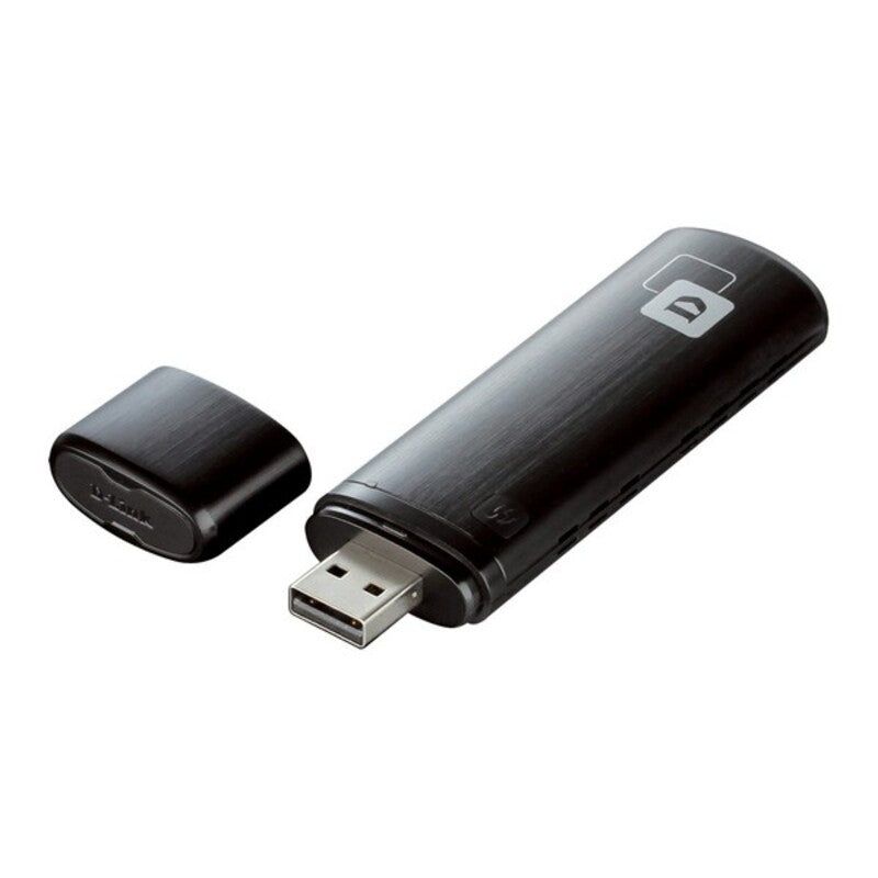 WiFi USB D-Link DWA-182 5 GHz Schwarzer Adapter