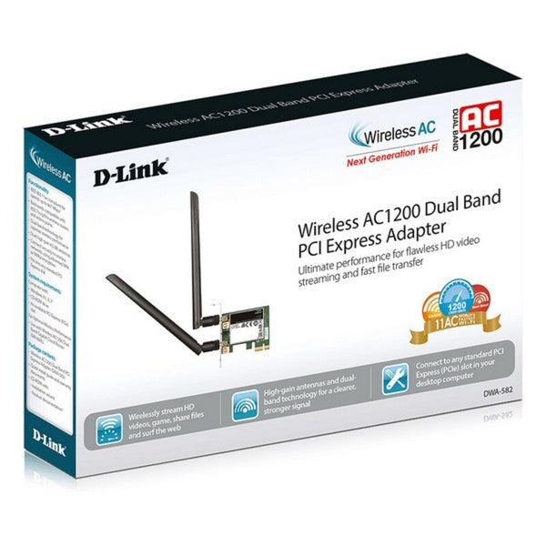 Réseau Wi-Fi D-Link DWA-582 5 GHz 867 Mbps LED