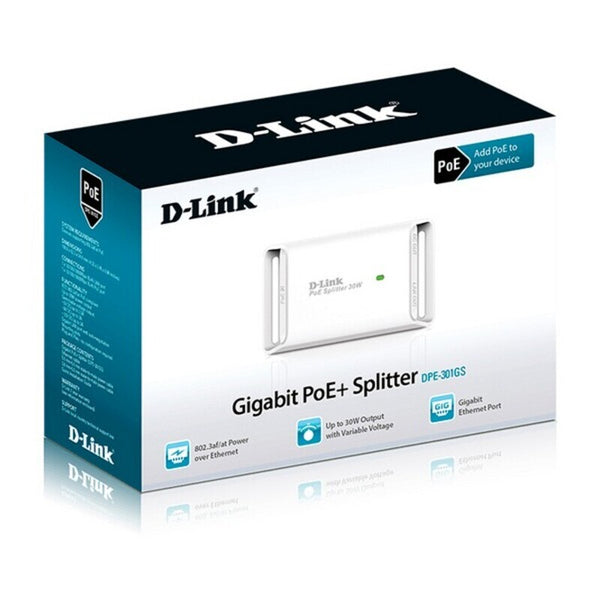 Iniettore PoE D-Link DPE-301GS Bianco