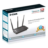 D-Link Dual Band Router AC750 Dir-809 Black