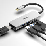 Hub USB C D-Link Dub-M530