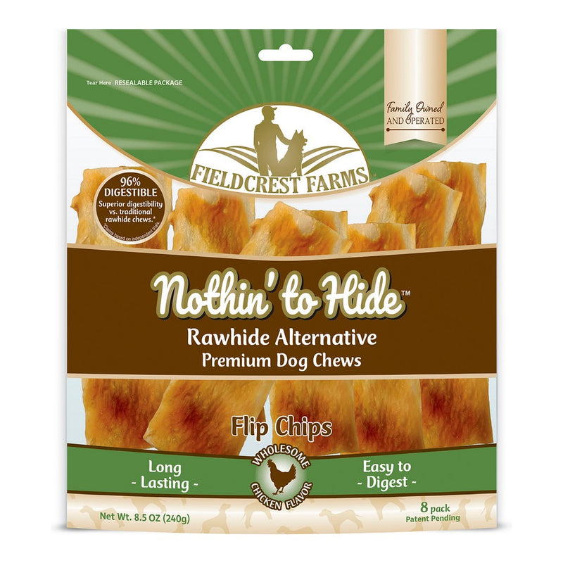 Snack per Cani Nothin to Hide Flip Chips Pollo 8 Unità