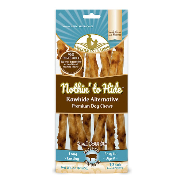 Snack per Cani Nothin to Hide Twist Stix 10 Unità Carne di vitello