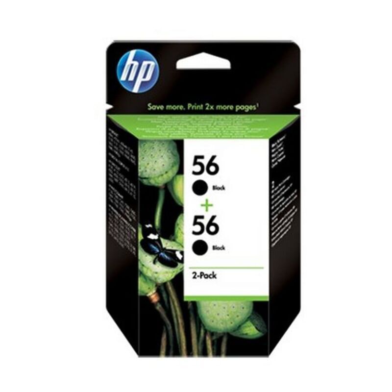 Cartouche d'encre d'origine HP 56 pack 2 pcs