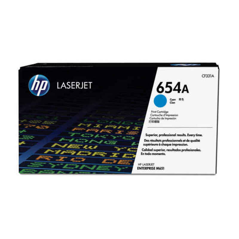 Toner HP 654A Ciano