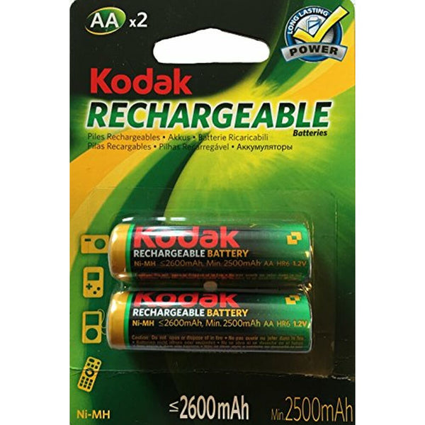 LR6 Kodak Ni-MH 2600 mAh (2 PCs) wiederaufladbare Batterien