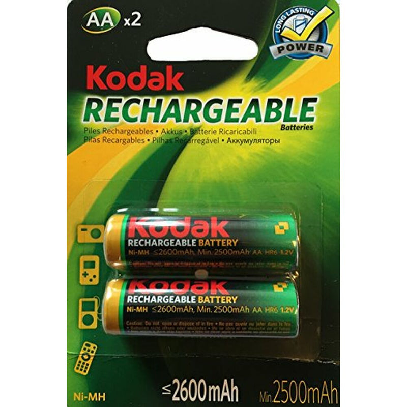 LR6 KODAK NI-MH 2600 MAH (2 PCS) PATIRES RECARGABLES