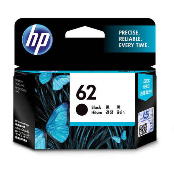 Cartucho de Tinta Original HP 62 Negro