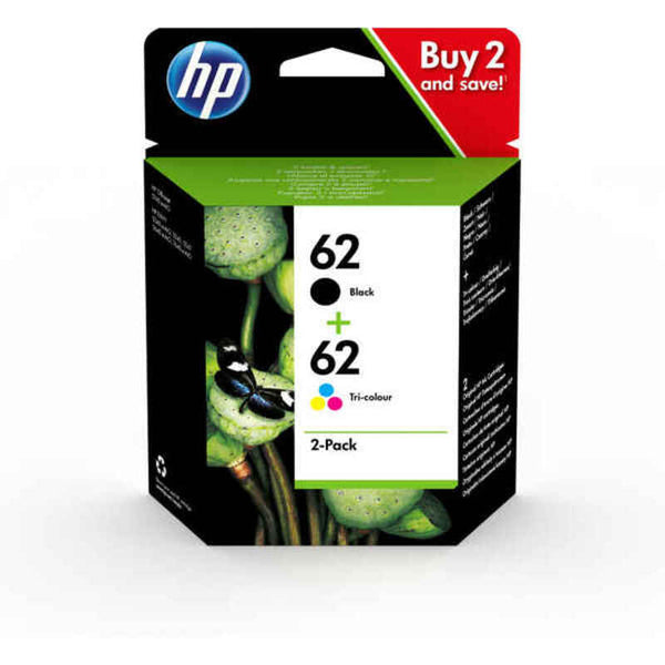 Cartucho de tinta original HP 62 Tricolor Black