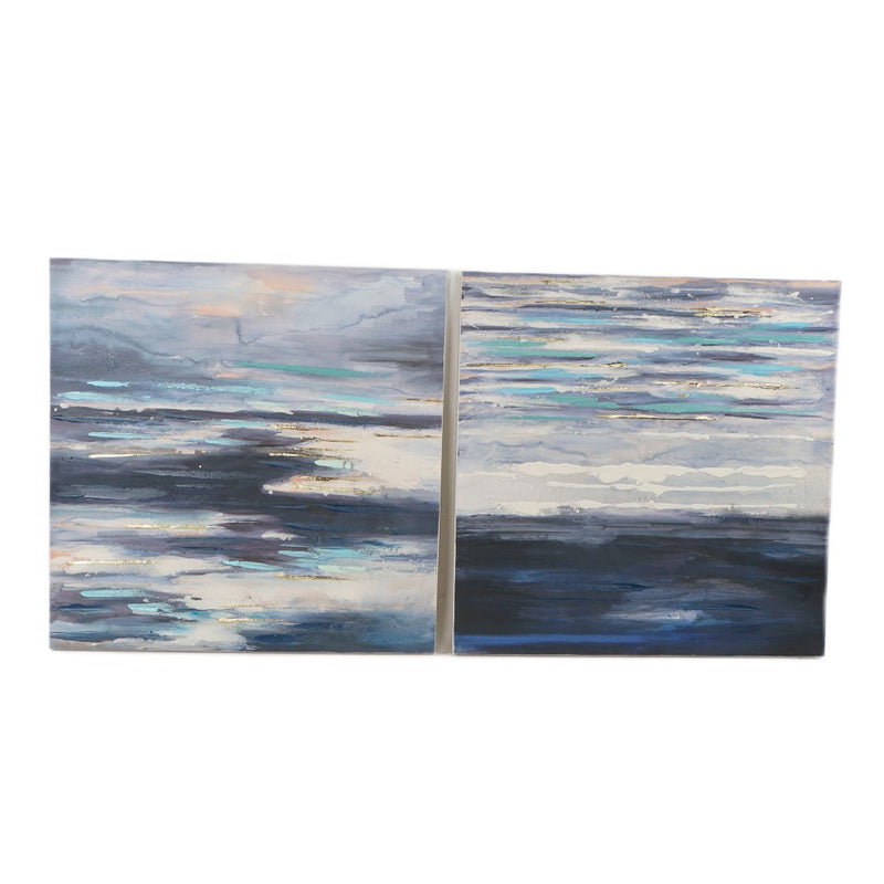 Quadro DKD Home Decor Abstract (100 x 3.5 x 100 cm) (2 pcs)