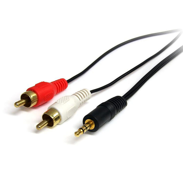 Cavo Audio Jack con 2 RCA Startech MU6MMRCA             (1,8 m) Nero 1.8 m