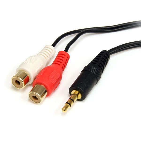 Câble audio jack (3,5 mm) avec 2 RCA StartEch MU1MFRCA Black 1,8 m