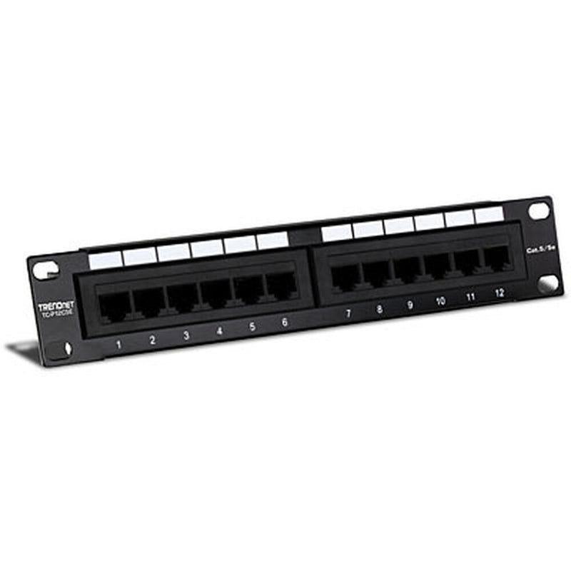 Patch Panel 12 Porte UTP Categoria 5e Trendnet TC-P12C5E