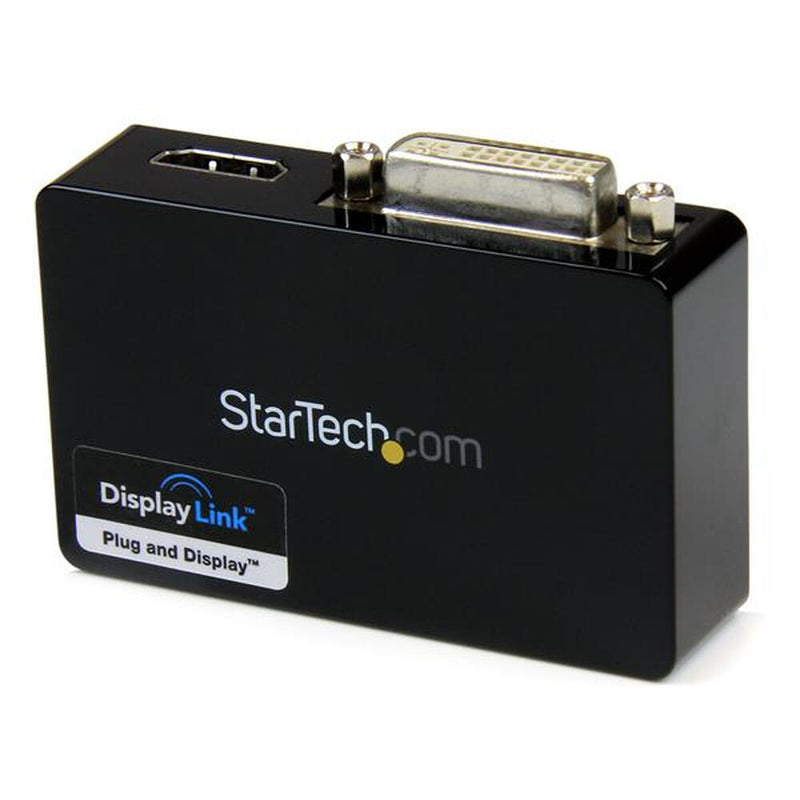 HDMI Cable Startech USB32HDDVII Negro