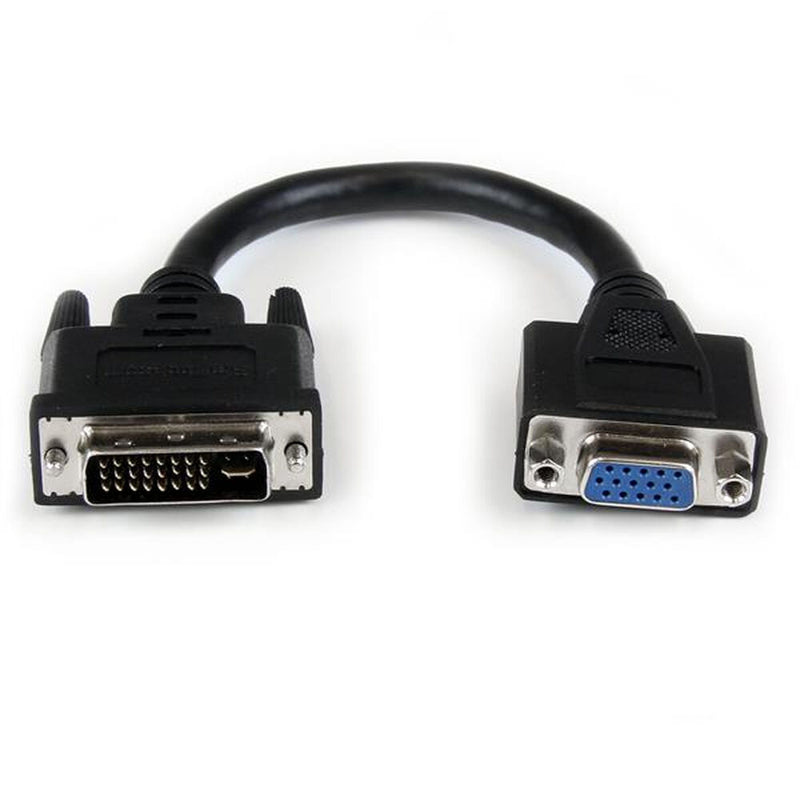 Cavo DVI-I a VGA Startech DVIVGAMF8IN          Nero 0,2 m