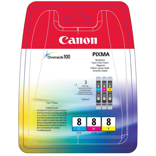 Cartuccia ad Inchiostro Originale Canon CLI-8 Multipack