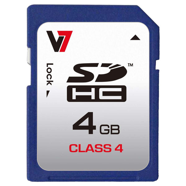 Micro SD Carte mémoire avec adaptateur V7 VASDH4GCCL4R-2E