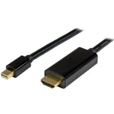 Câble DisplayPort à HDMI startech MDP2HDMM1M1MB 4K Ultra HD Black 1 M