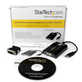 USB 3.0 -Adapter mit DVI startEch USB2DVIPRO2 Schwarz