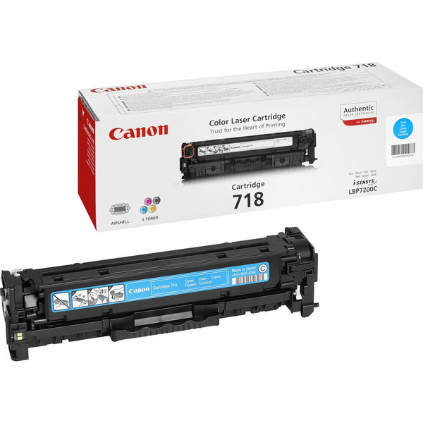 Toner Originale Canon 718 Ciano