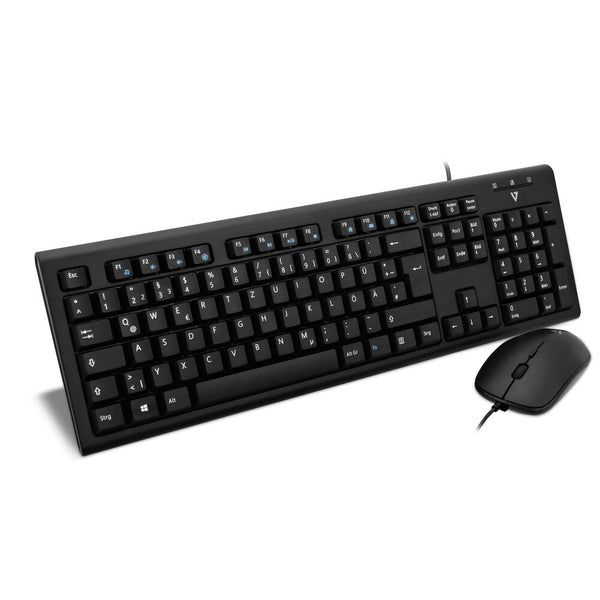 Tastatur mit Maus V7 CKU200DE            