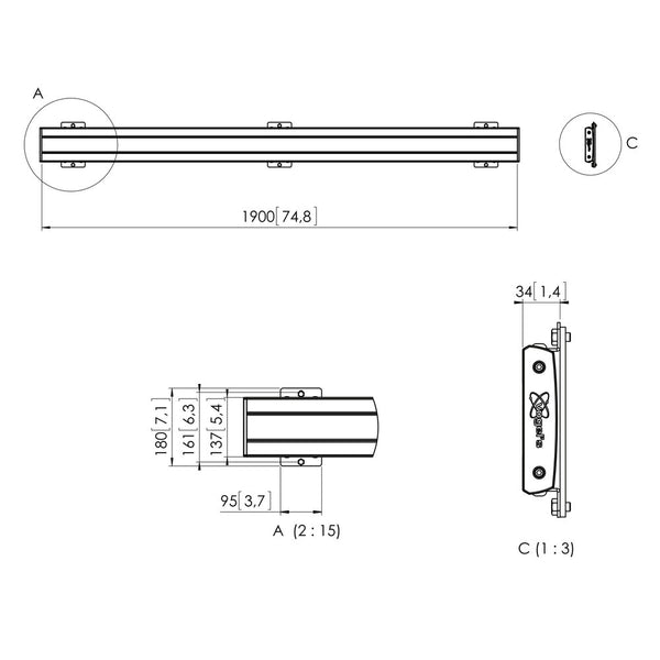 Vogel's PFB 3419 1.9 M Bar