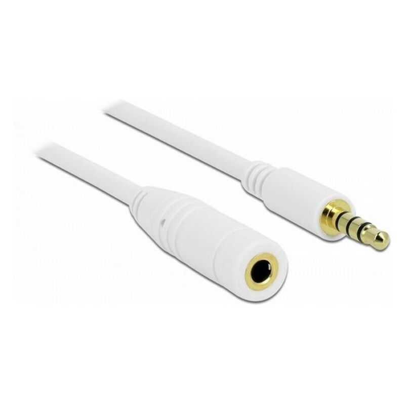 Cable Audio Jack (3,5 mm) DELOCK 84480 (1m) Blanco